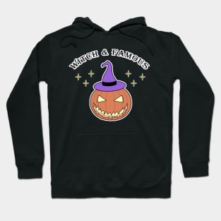 Trick or Treat Pumpkin Witch Hat Stars Hoodie